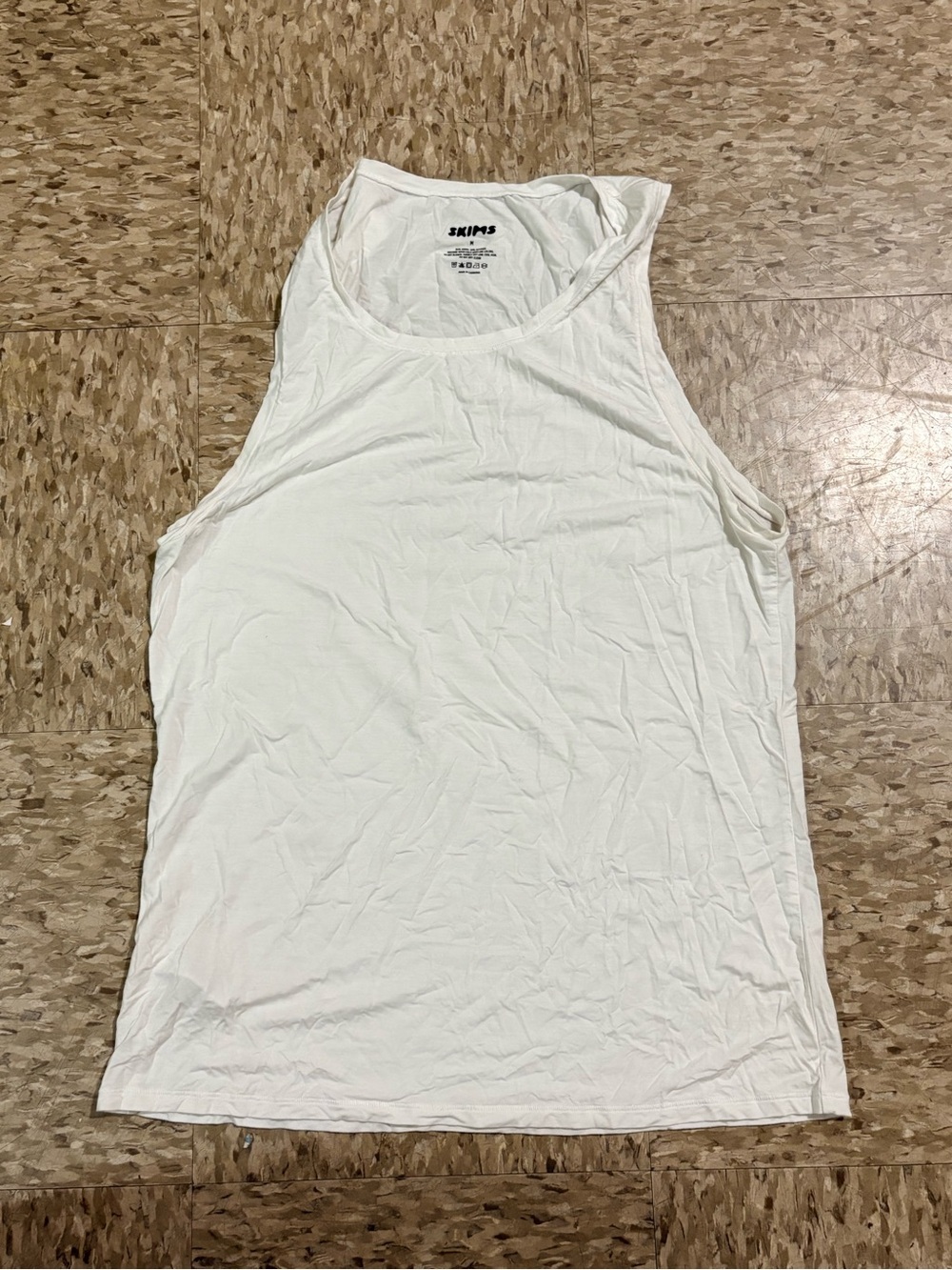 SKIMS White Modal Blend Tank Top - Picture 2 of 6